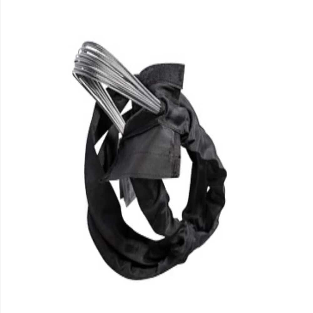 sahne halatı çelik halatlı Sahne Halatı Sonsuz Siyah 2 Ton 50 Cm Çelik Halatlı - Görsel 1