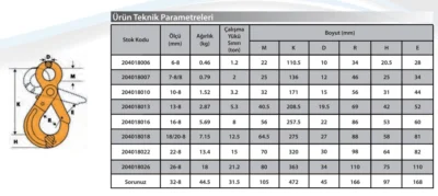 G80 Emniyetli Kuşgöz Kanca - Görsel 3